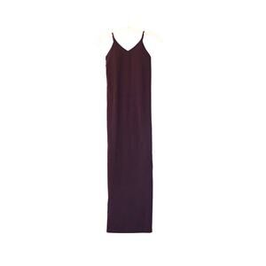 Strappy Seamless Maxi Dress- Oxblood - XS